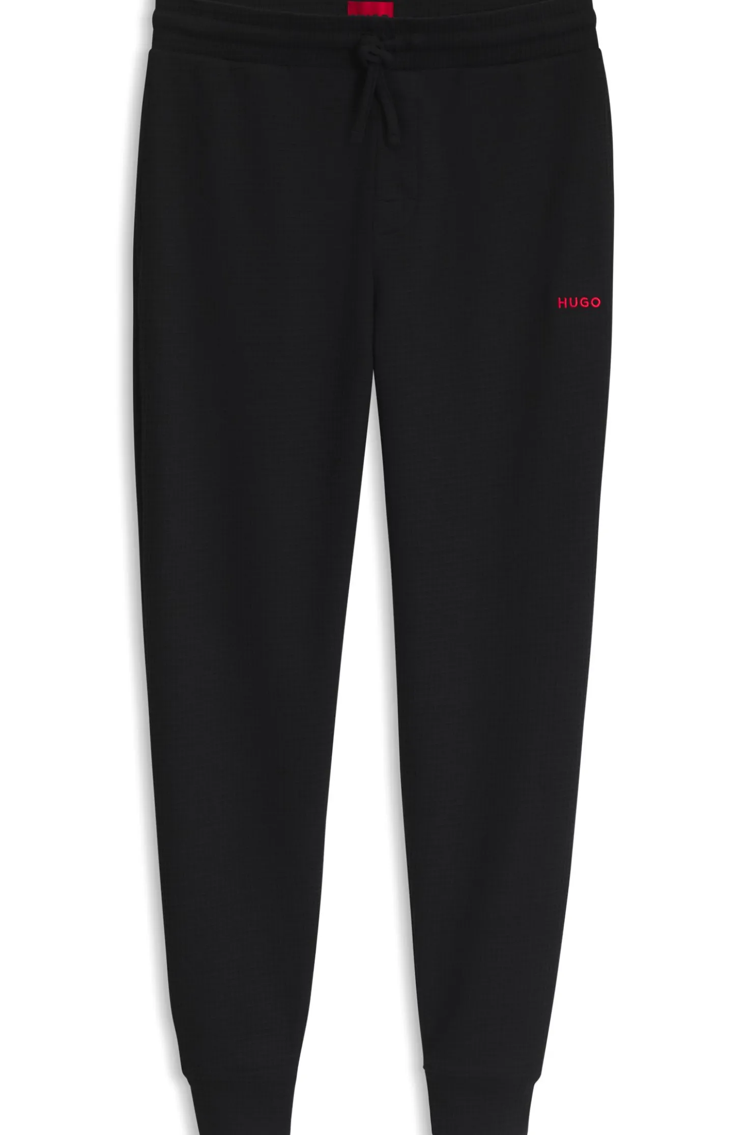 Cotton-blend pyjama bottoms with embroidered logo