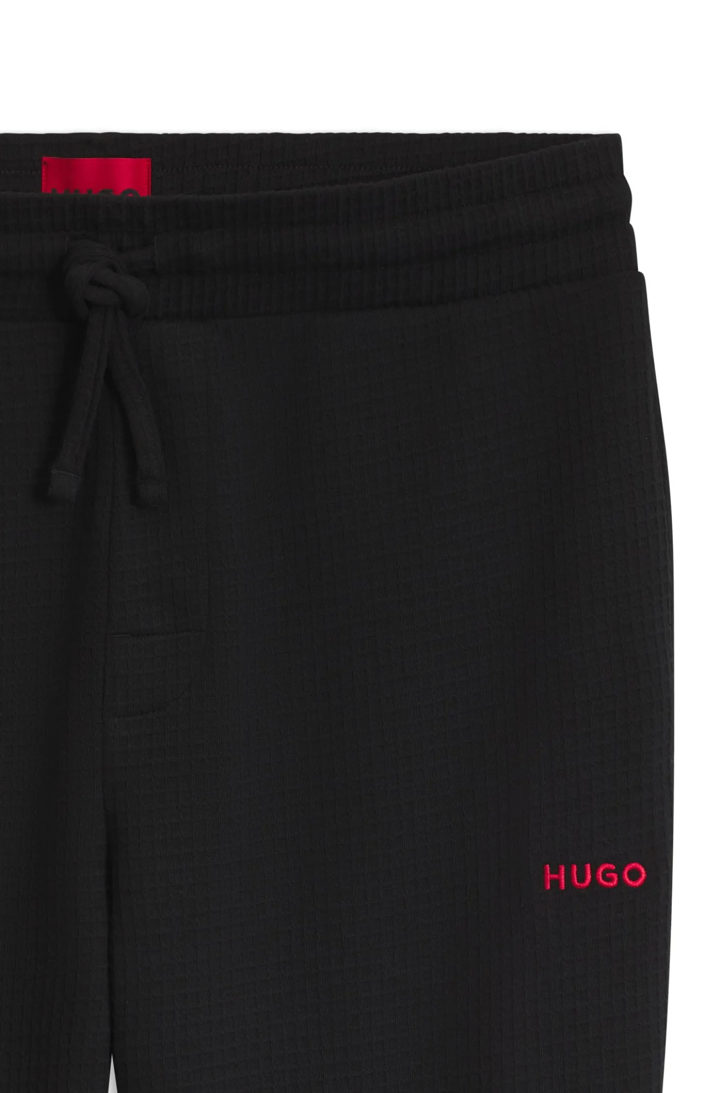 Cotton-blend pyjama bottoms with embroidered logo