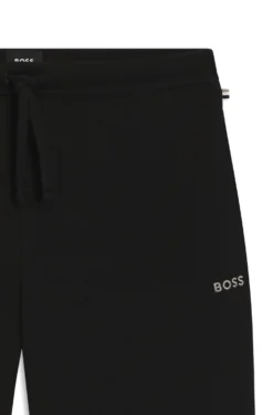 Cotton-blend pyjama shorts with embroidered logo