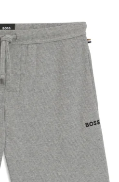 Cotton-blend pyjama shorts with embroidered logo