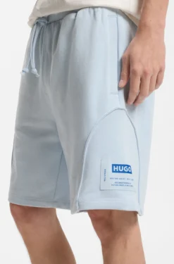 Cotton-blend shorts with logo label