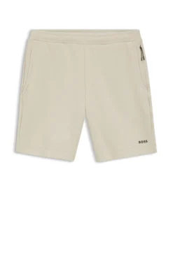 Cotton-blend shorts with reflective graphic