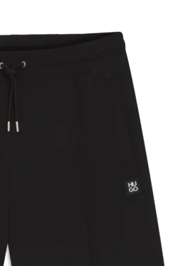 Cotton-blend shorts with stacked-logo trim