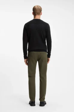 Cotton-blend sweater with bodymapping structure