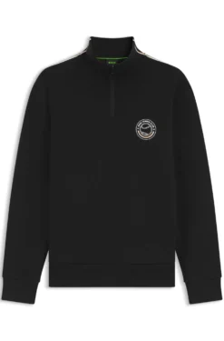 Cotton-blend sweatshirt with tennis artwork