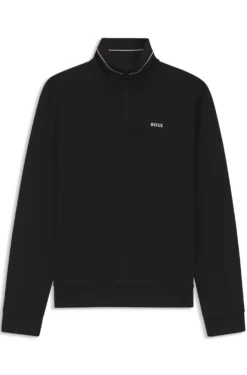 Cotton-blend sweatshirt with embroidered logo