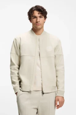 Cotton-blend sweatshirt with tennis-themed logo