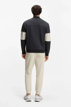 Cotton-blend sweatshirt with tennis-themed logo