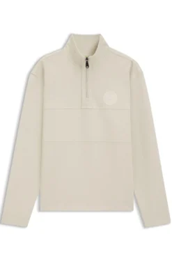 Cotton-blend sweatshirt with tennis-themed logo