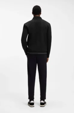 Cotton-blend sweatshirt with embroidered logo