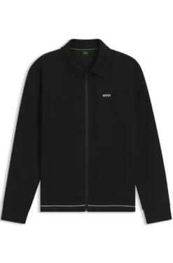 Cotton-blend sweatshirt with embroidered logo