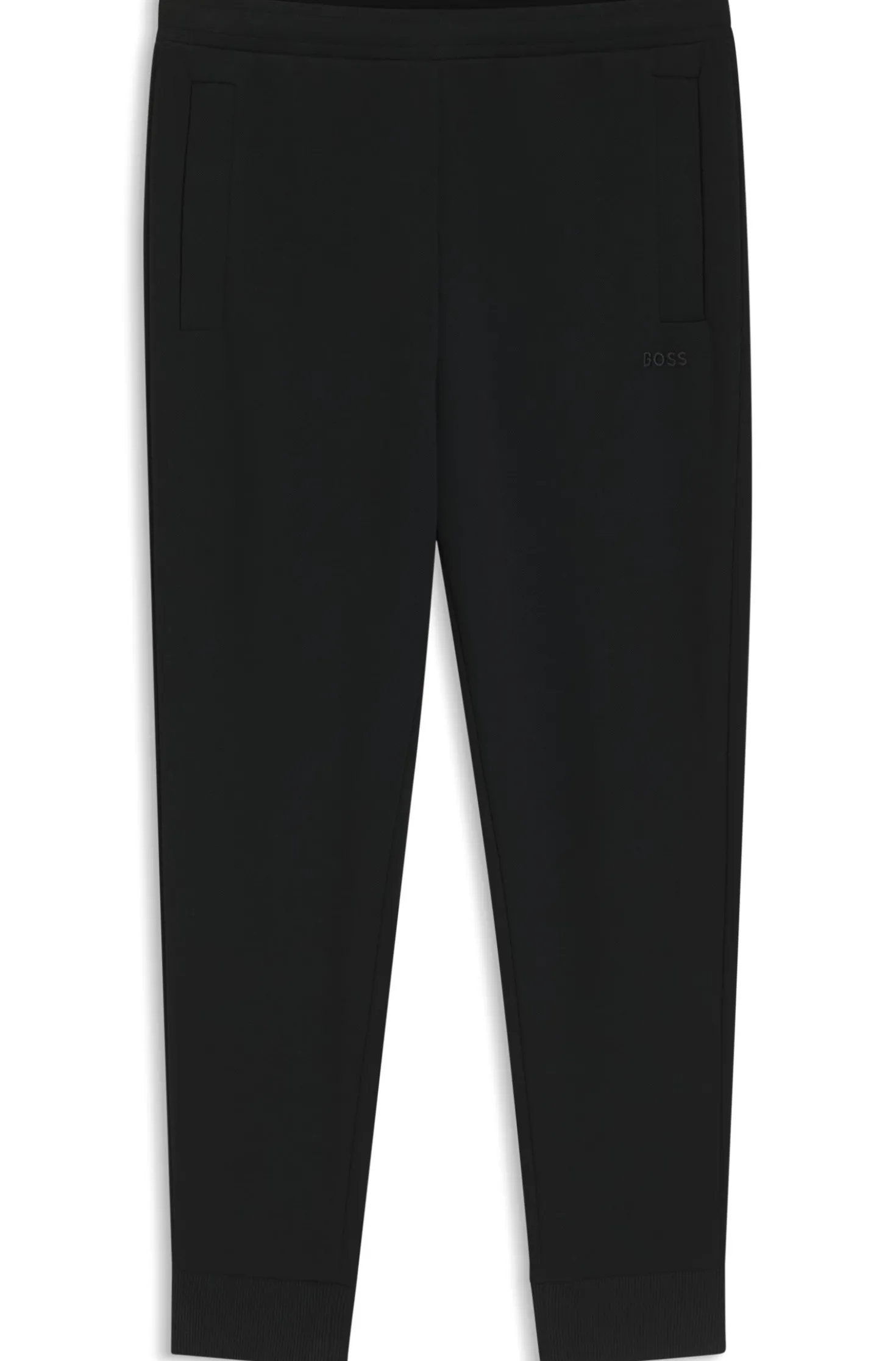 Cotton-blend tracksuit bottoms with embroidered logo