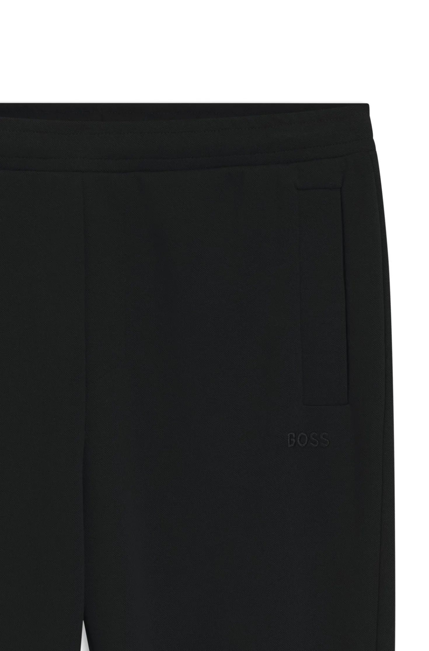Cotton-blend tracksuit bottoms with embroidered logo