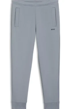 Cotton-blend tracksuit bottoms with embroidered logo