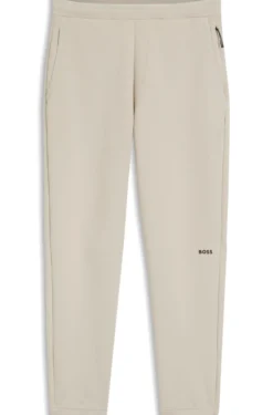 Cotton-blend tracksuit bottoms with reflective graphic