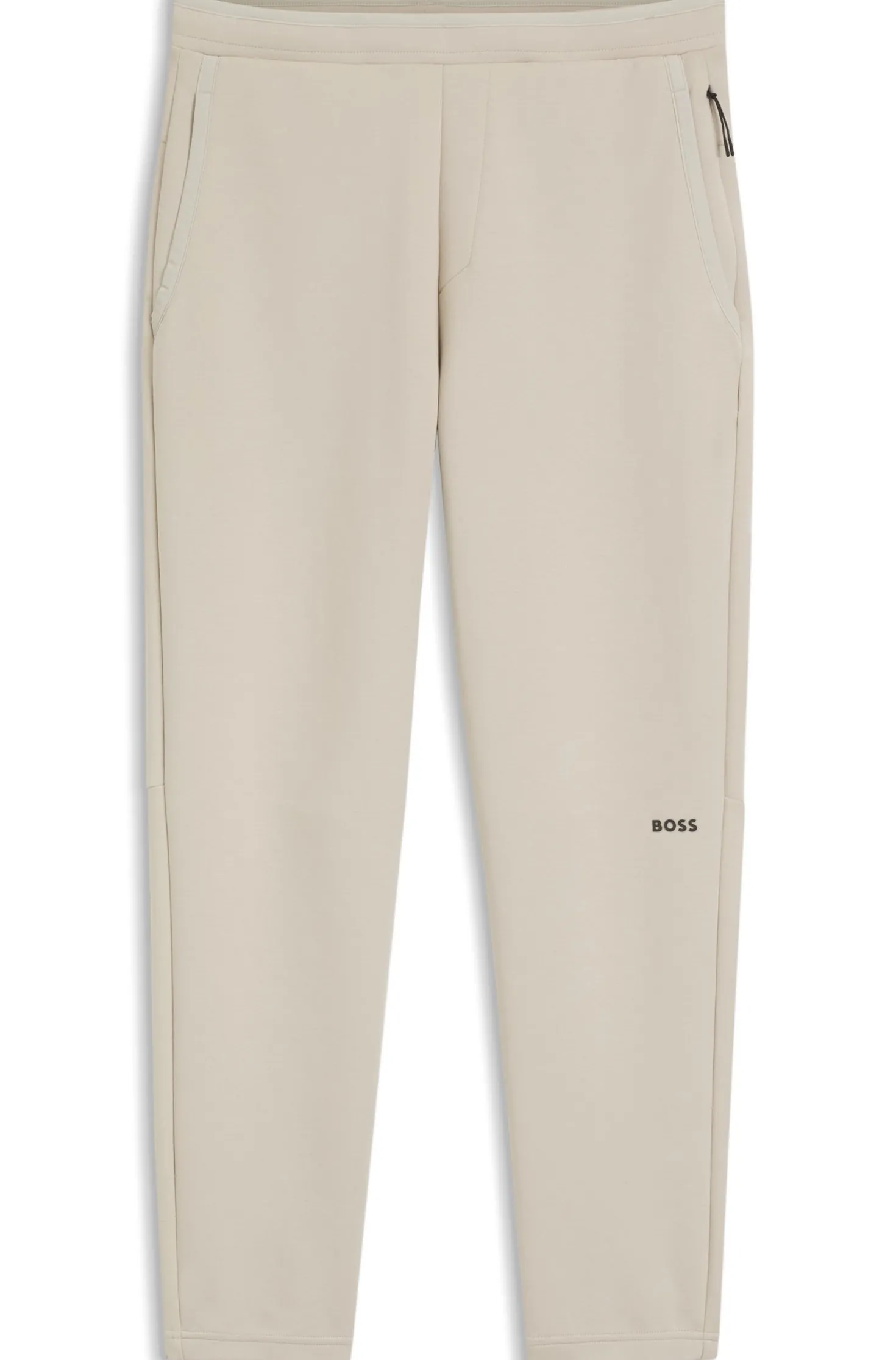 Cotton-blend tracksuit bottoms with reflective graphic