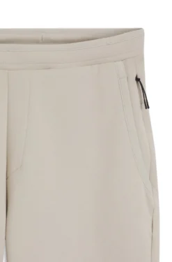 Cotton-blend tracksuit bottoms with reflective graphic