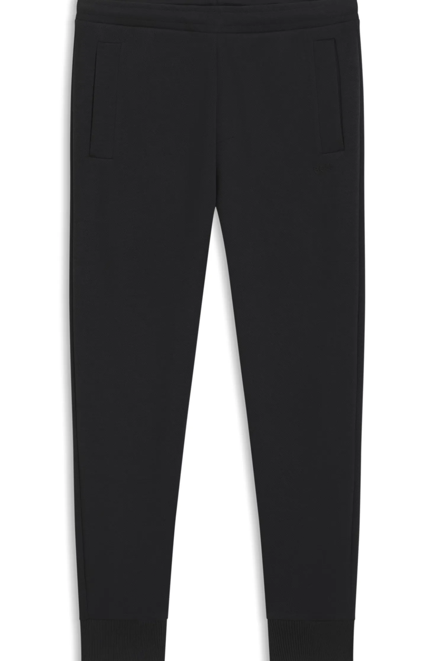 Cotton-blend tracksuit bottoms with embroidered logo