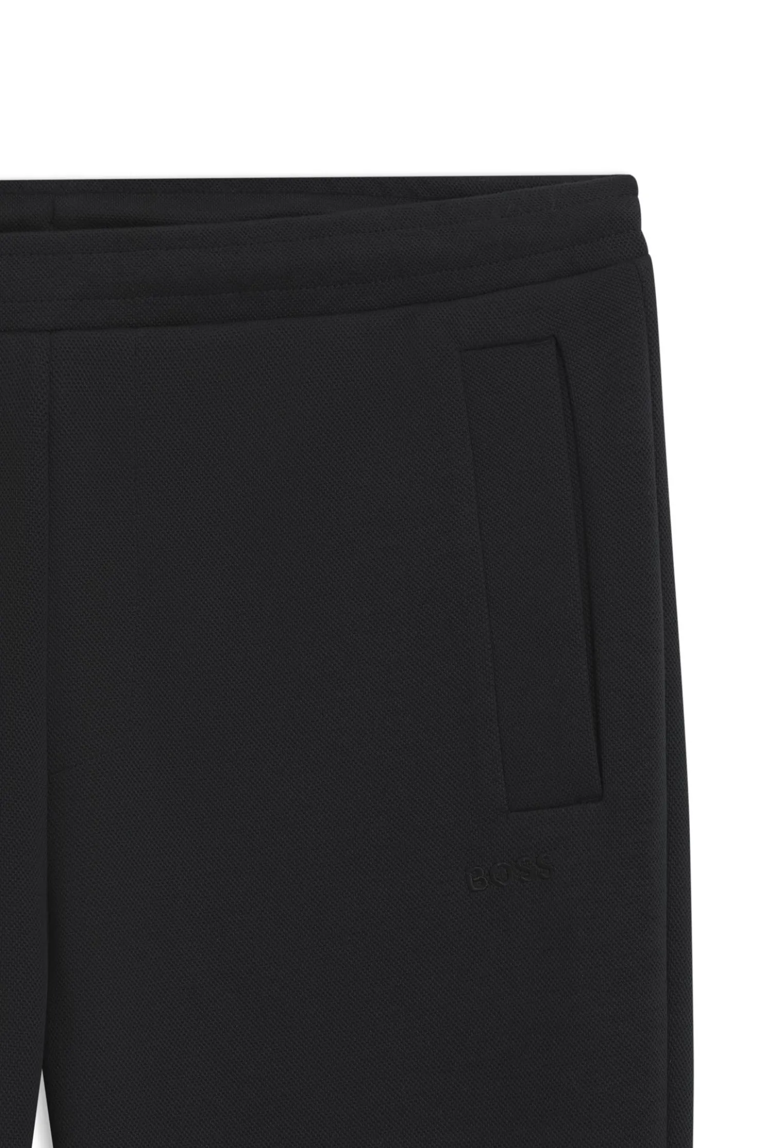 Cotton-blend tracksuit bottoms with embroidered logo