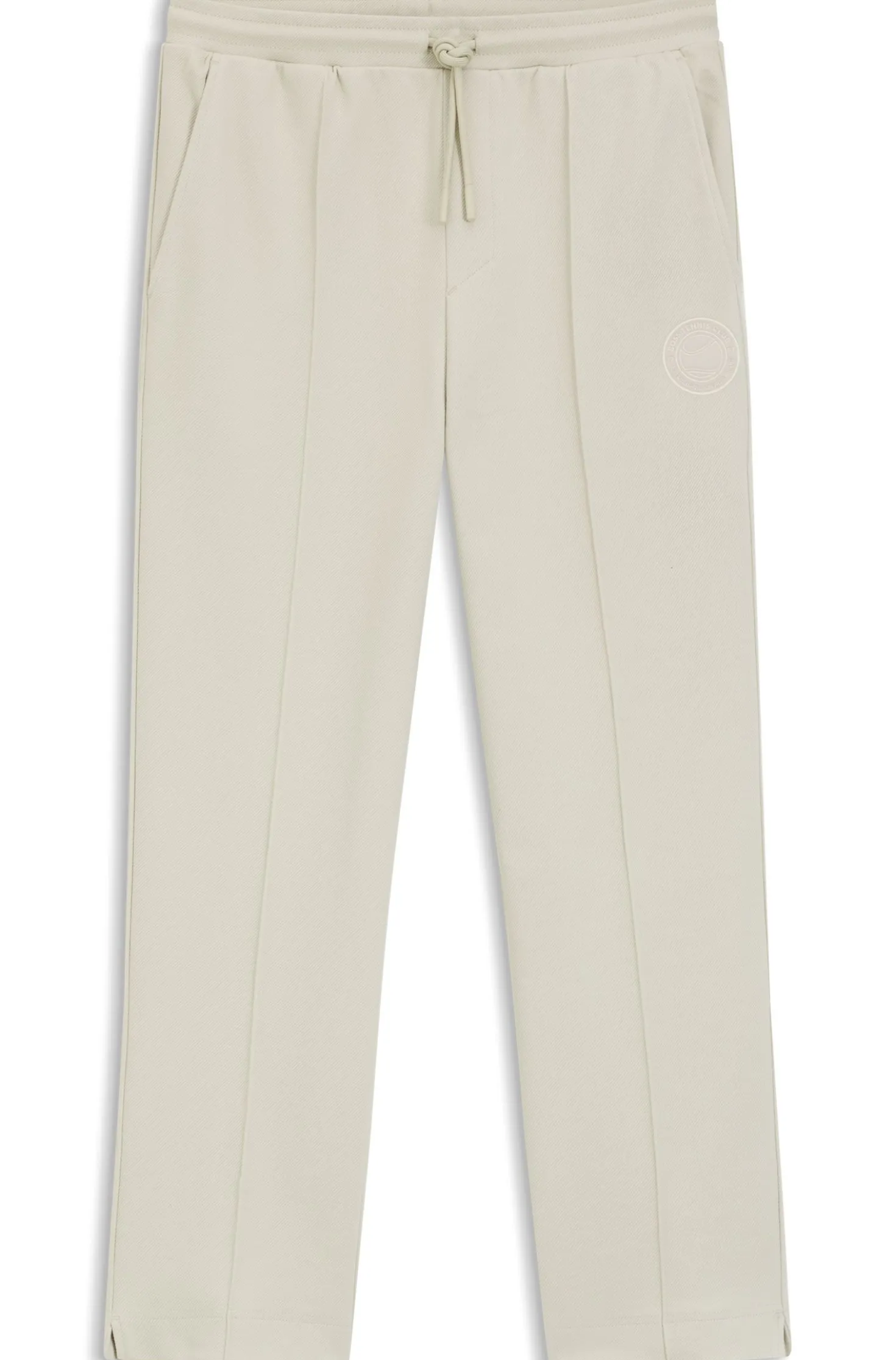 Cotton-blend tracksuit bottoms with tennis-themed logo