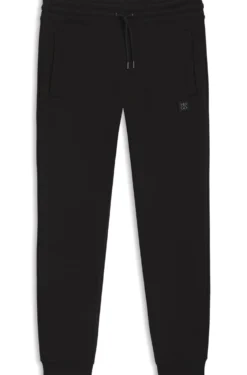 Cotton-blend tracksuit bottoms with stacked logo