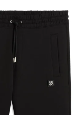 Cotton-blend tracksuit bottoms with stacked logo
