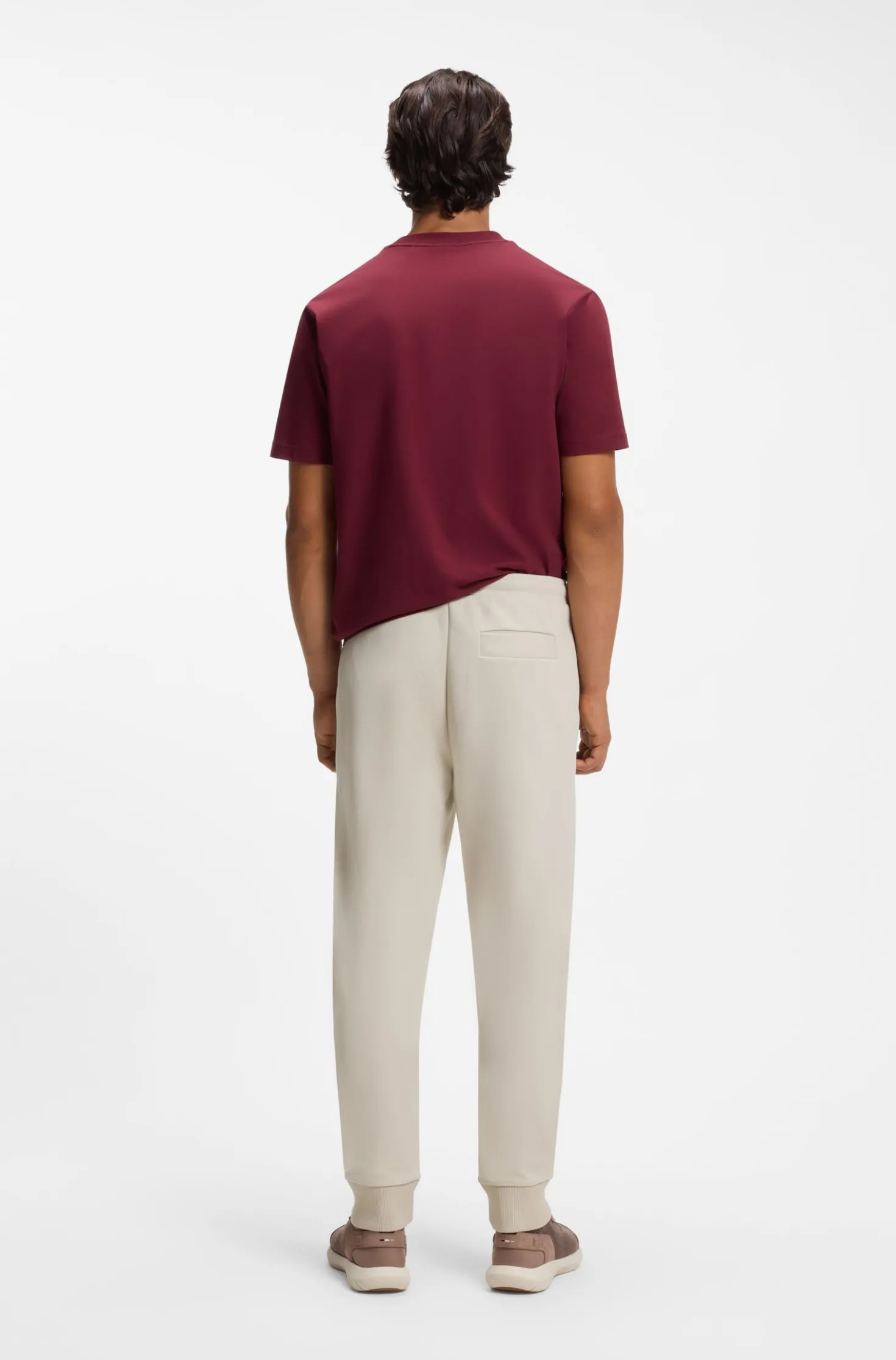 Cotton-blend tracksuit bottoms with embroidered logo