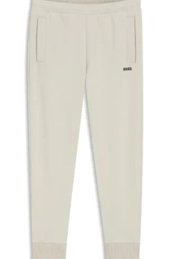 Cotton-blend tracksuit bottoms with embroidered logo