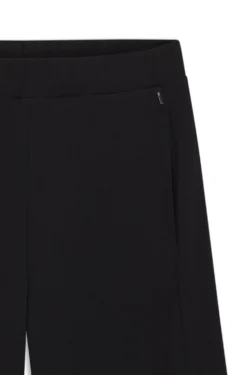 Cotton-blend tracksuit bottoms with lustrous piping