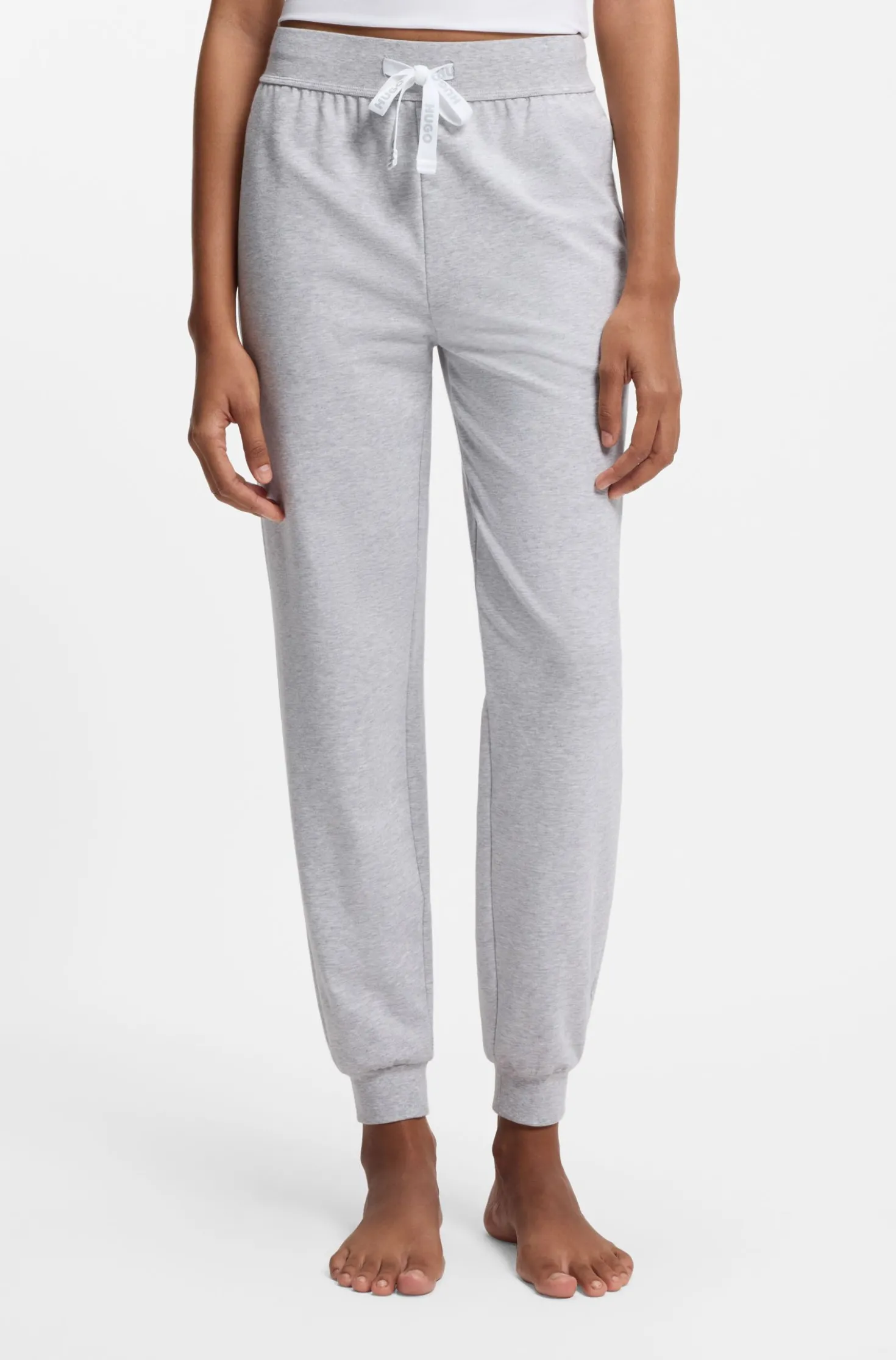 Cotton-blend tracksuit bottoms with logo details