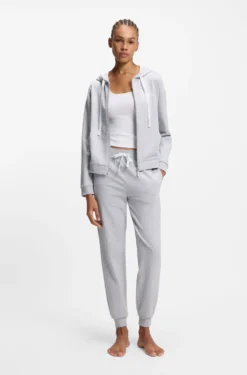 Cotton-blend tracksuit bottoms with logo details