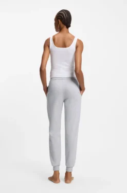 Cotton-blend tracksuit bottoms with logo details