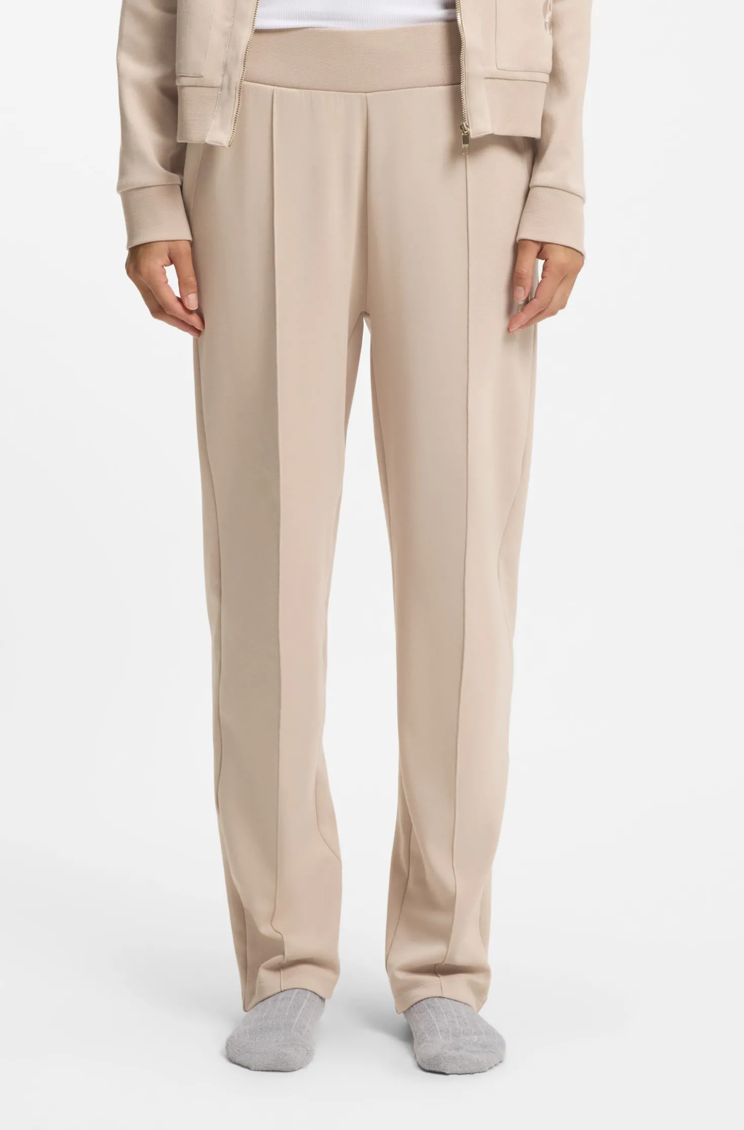 Cotton-blend tracksuit bottoms with Double B monogram