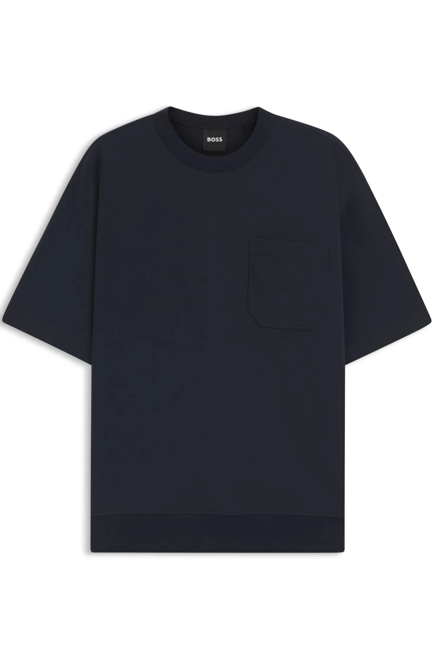 Cotton-blend T-shirt with peached finish