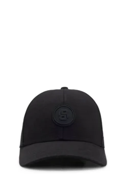Cotton-canvas cap with Double B monogram badge