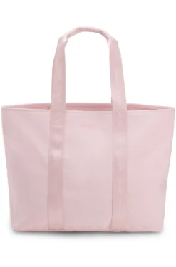 Cotton-canvas tote bag with logo straps