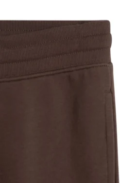 Cotton casual trousers with elasticated cuffs