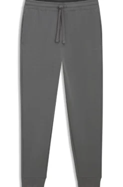 Cotton casual trousers with elasticated cuffs