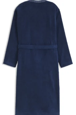 Cotton dressing gown with embroidered logo