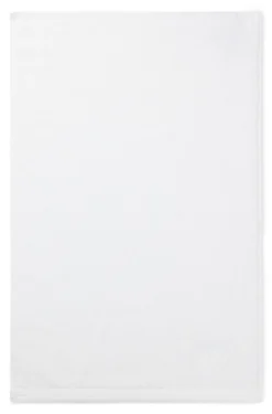 Cotton guest towel with contrast embroidered logo