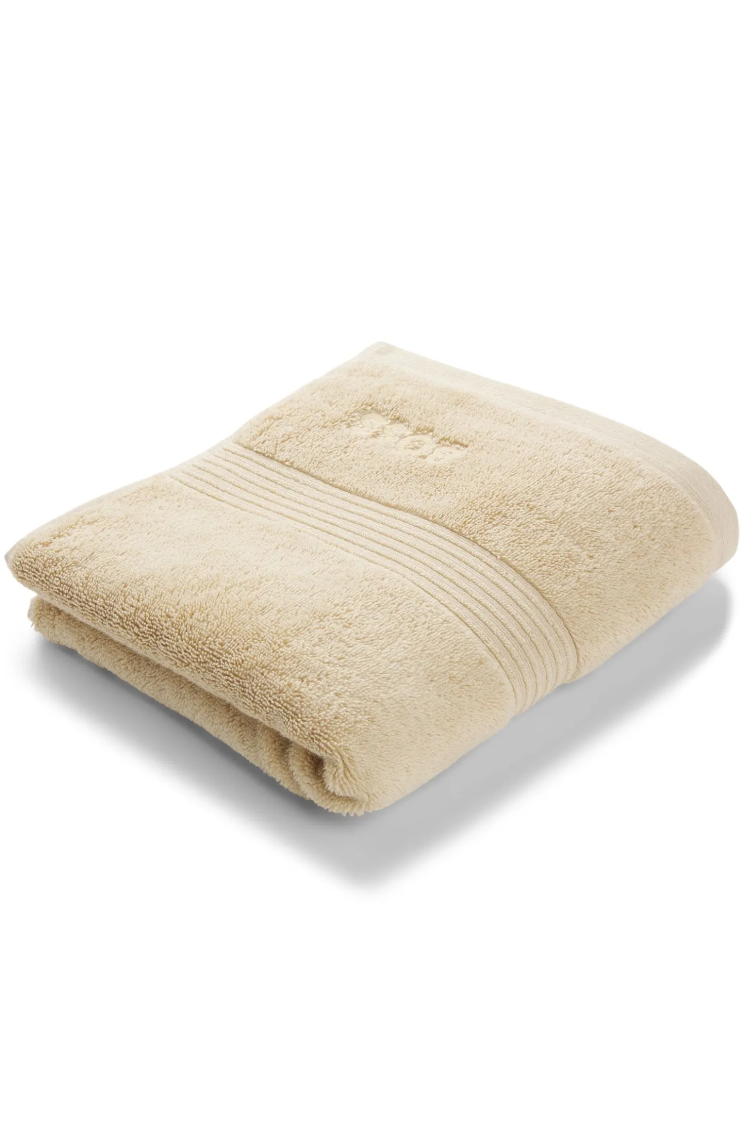 Cotton hand towel with embroidered logo
