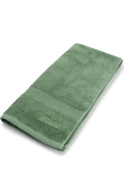 Cotton hand towel with embroidered logo