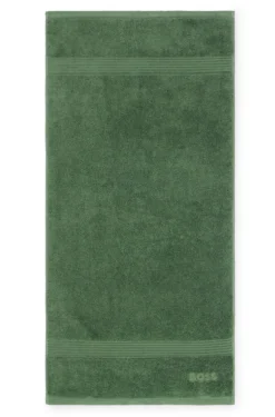 Cotton hand towel with embroidered logo