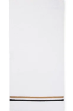 Cotton hand towel with signature stripe