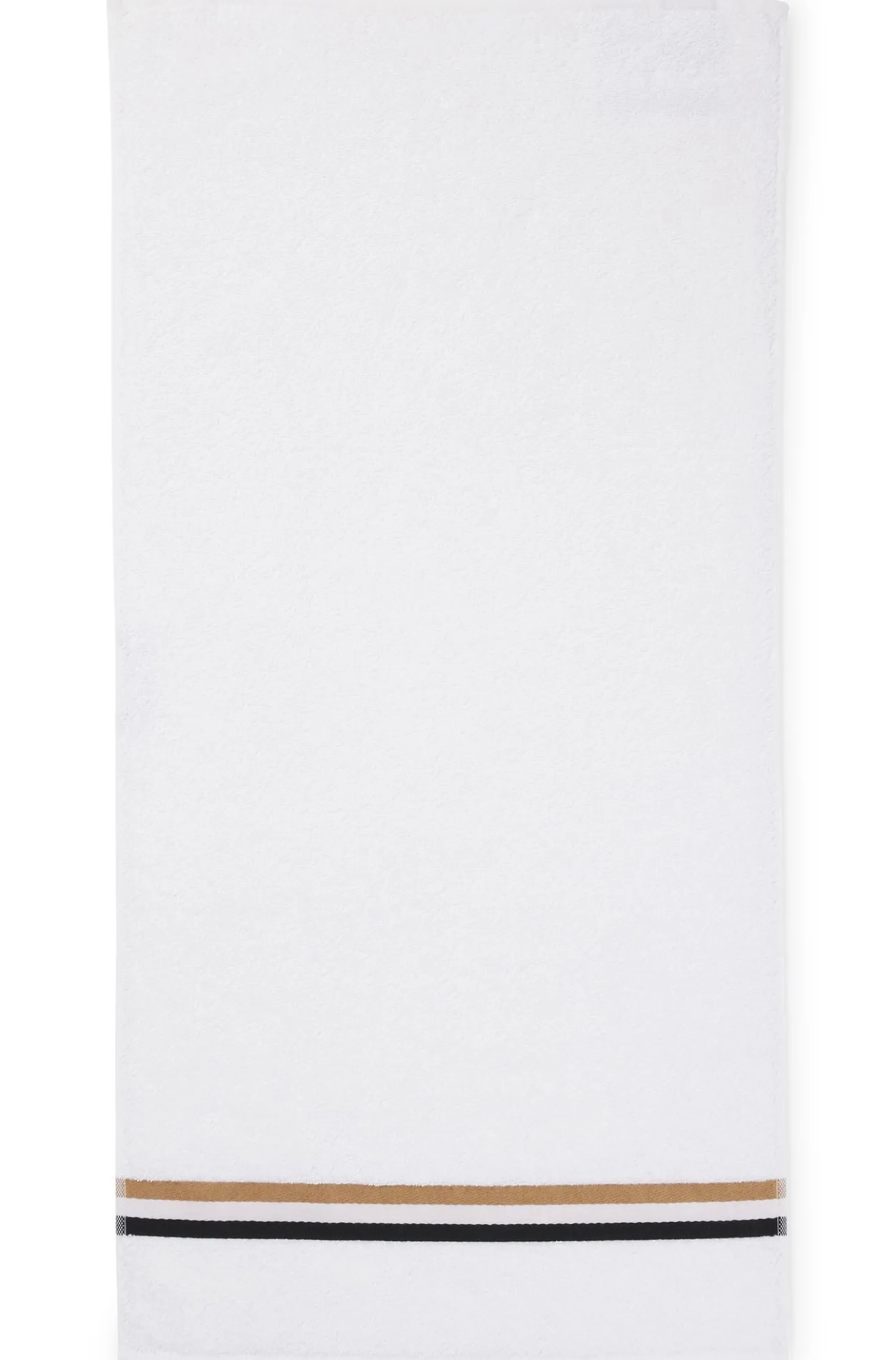 Cotton hand towel with signature stripe