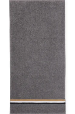 Cotton hand towel with signature stripe