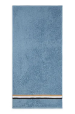 Cotton hand towel with signature stripe