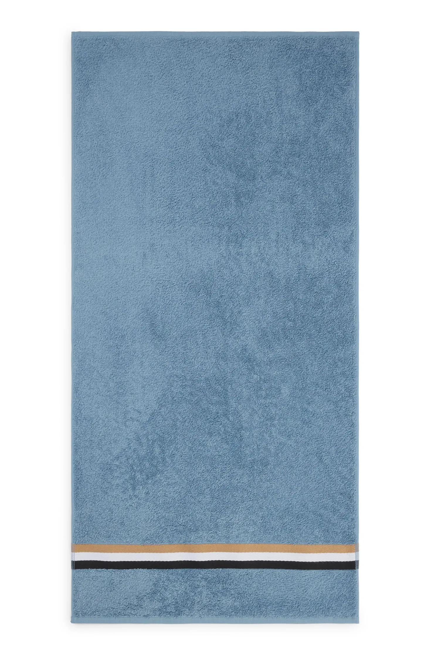 Cotton hand towel with signature stripe