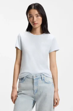 Cotton-jersey slim-fit T-shirt with Double B monogram