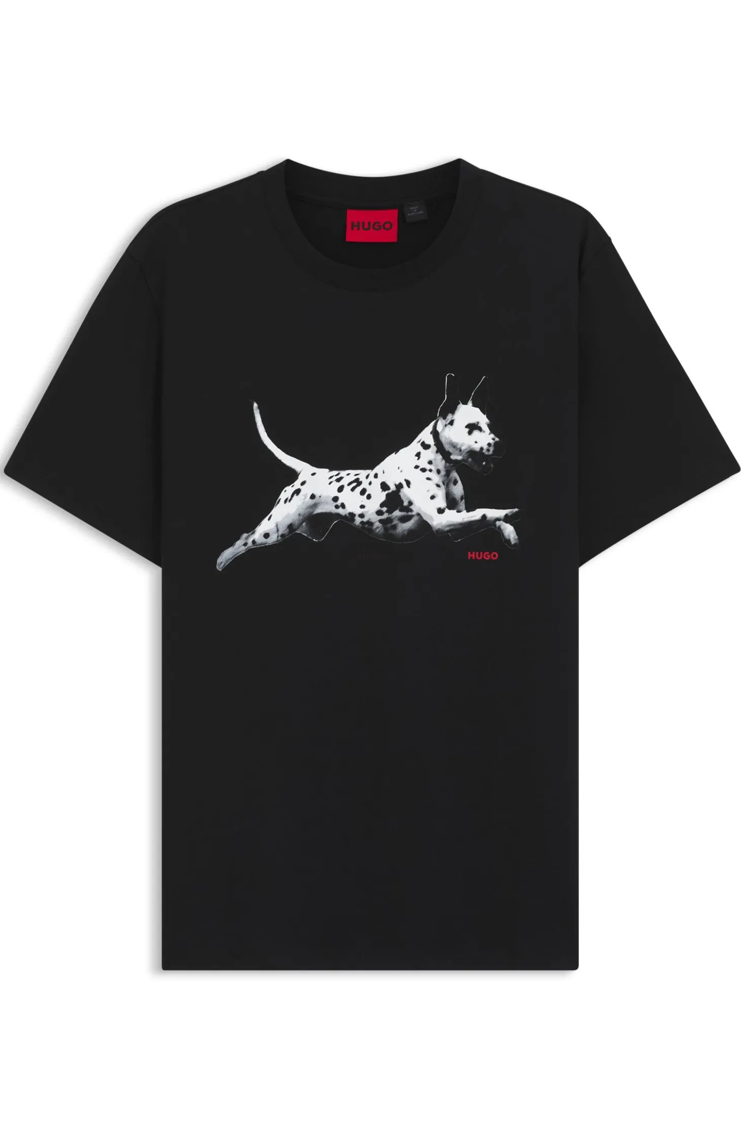 Cotton-jersey T-shirt with animal artwork